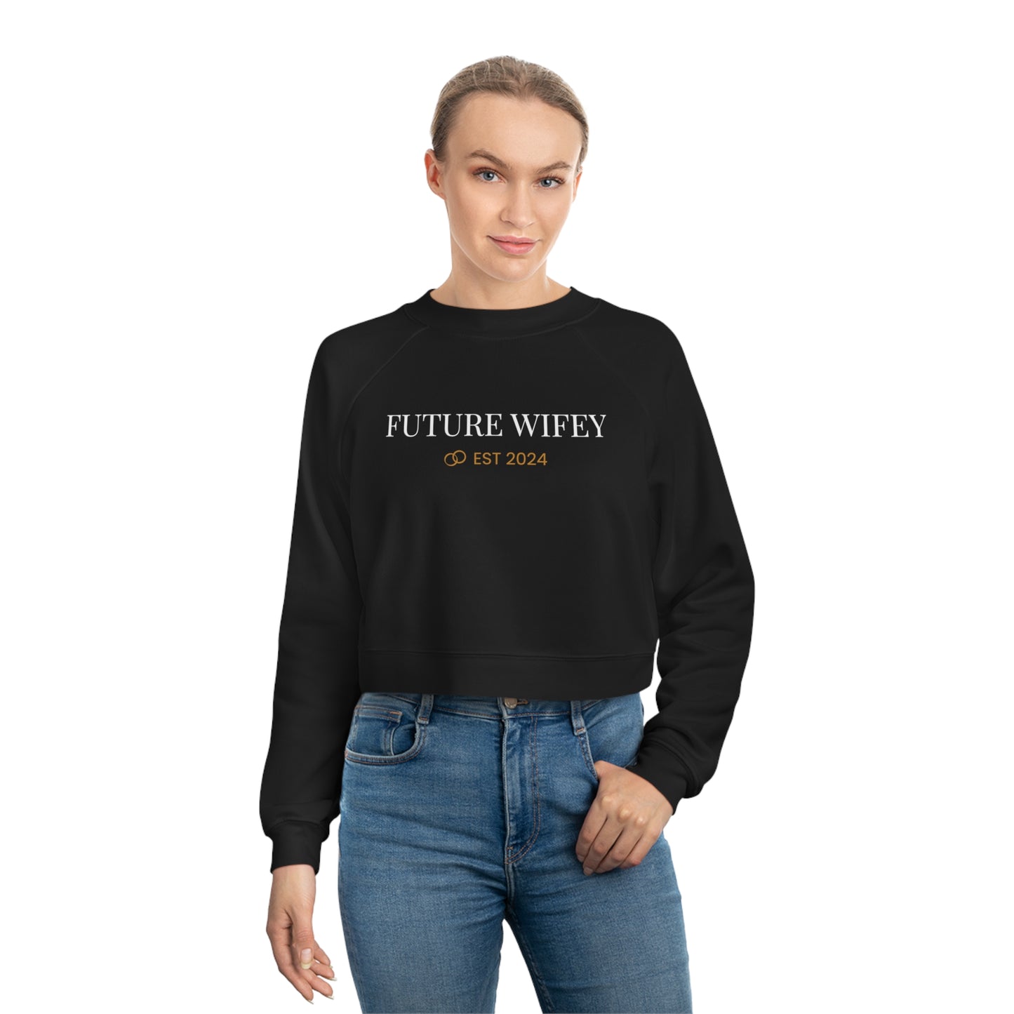 Women's Cropped Fleece Future Wifey