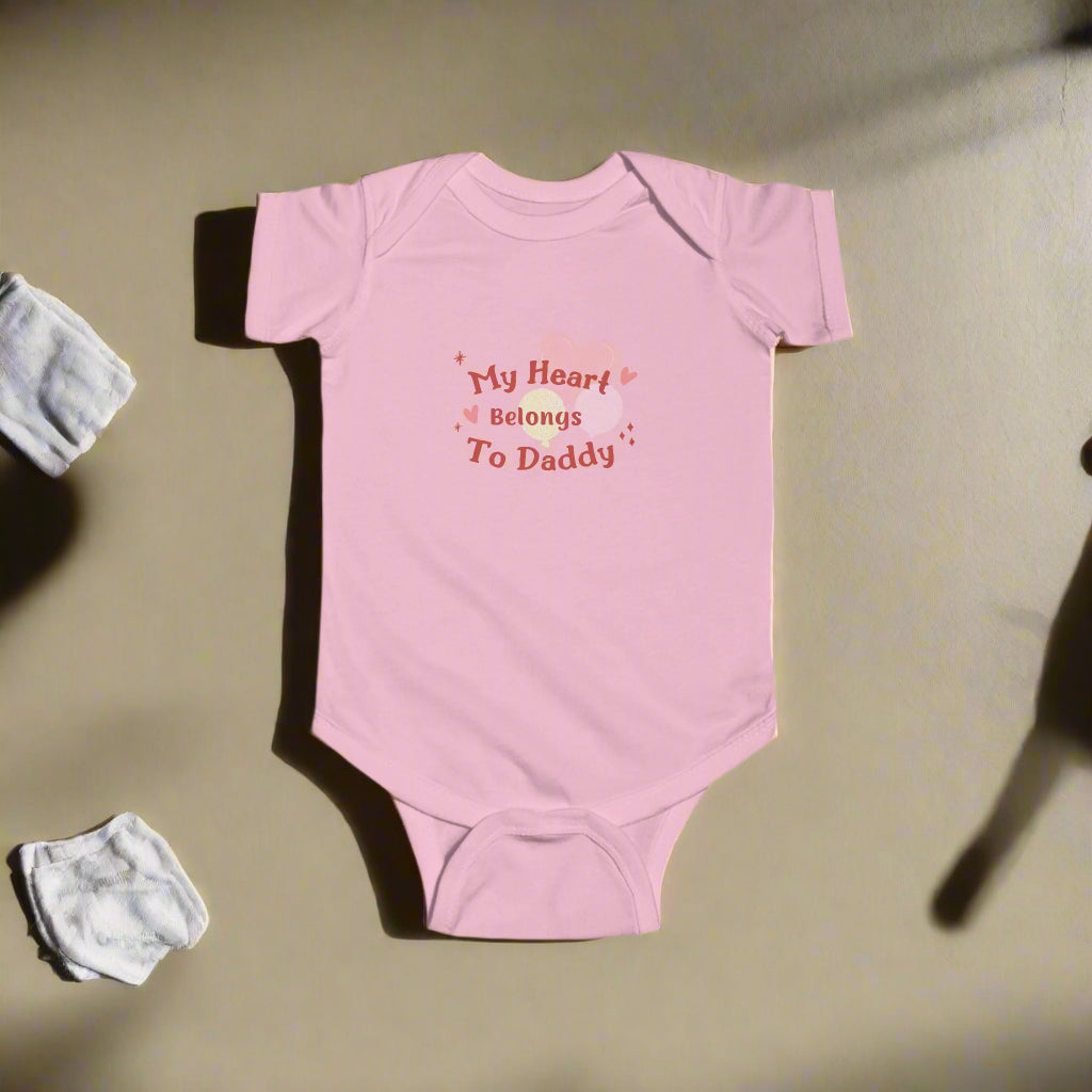 My Heart Belongs to Daddy-Infant Fine Jersey Bodysuit-