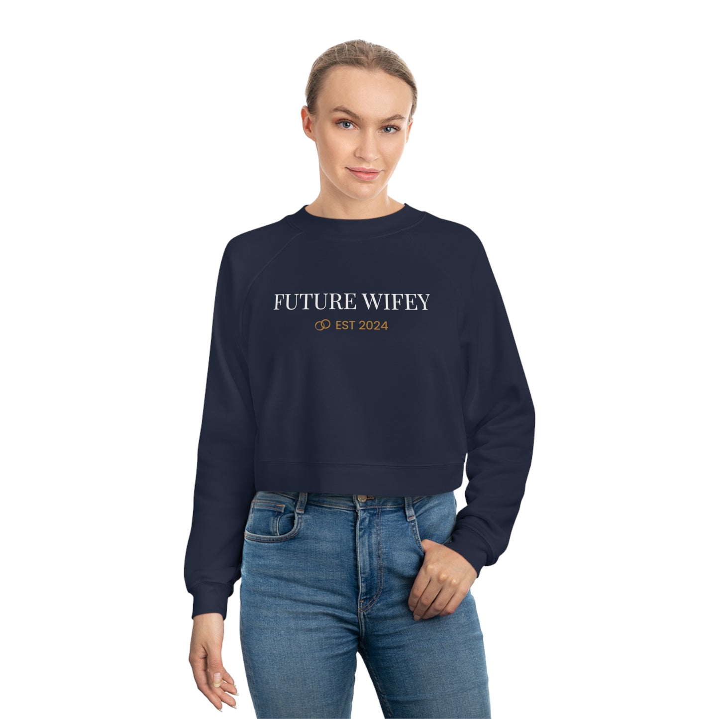 Women's Cropped Fleece Future Wifey
