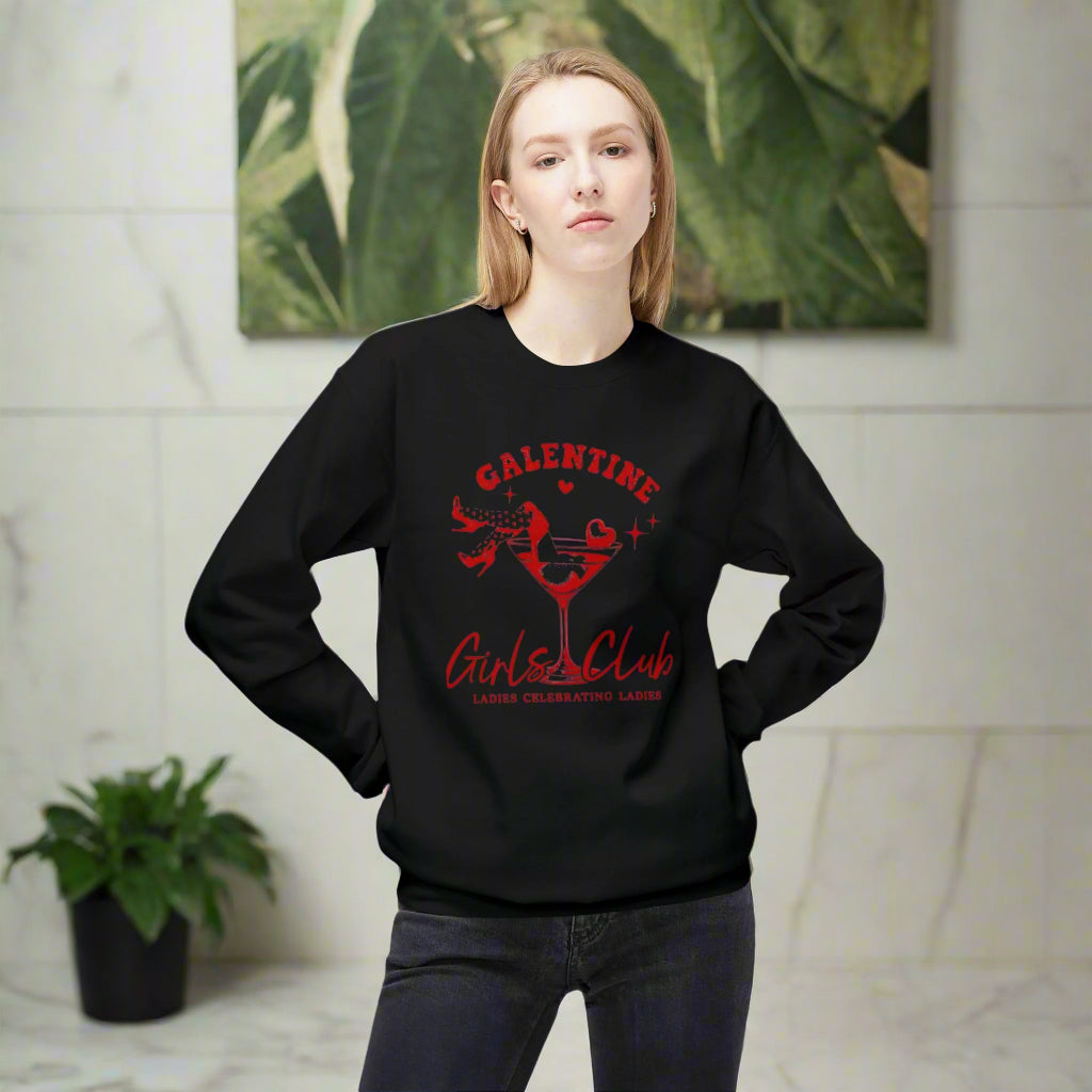 Galentine's Club Crewneck Sweatshirt - Ladies Celebrating Ladies
