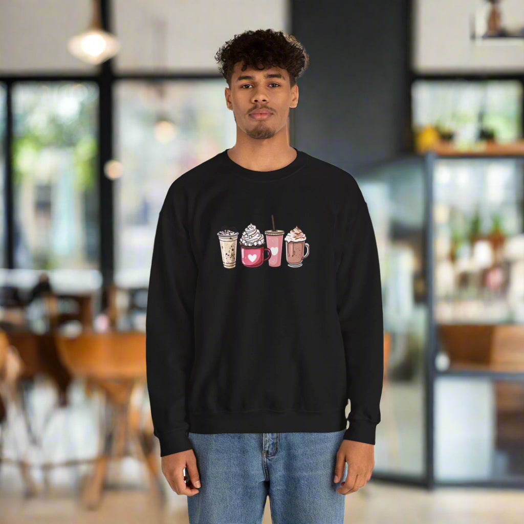 Coffee & Love Crewneck Sweatshirt – Valentine’s Edition