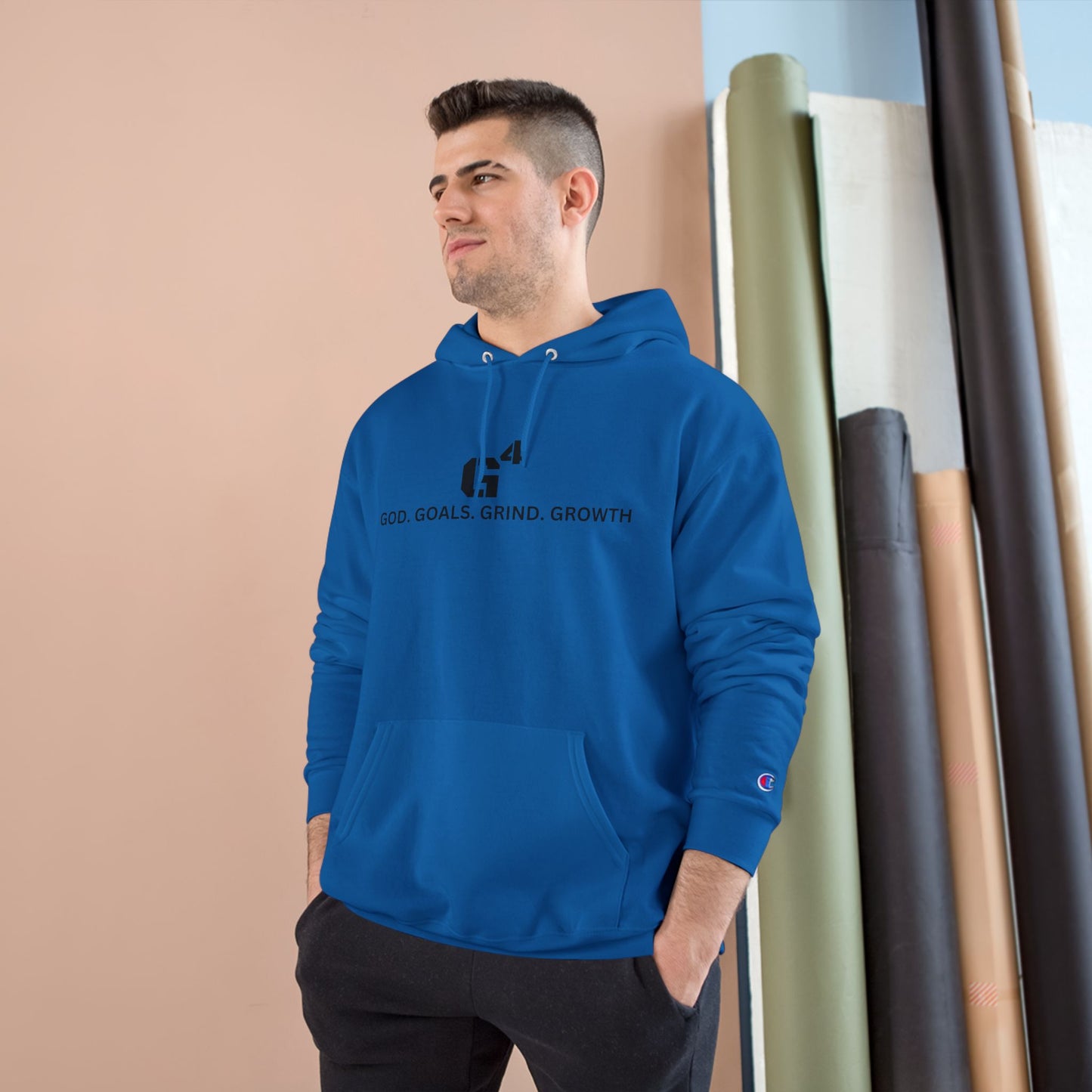 G4 Champion Hoodie – God, Goals, Grind, Growth