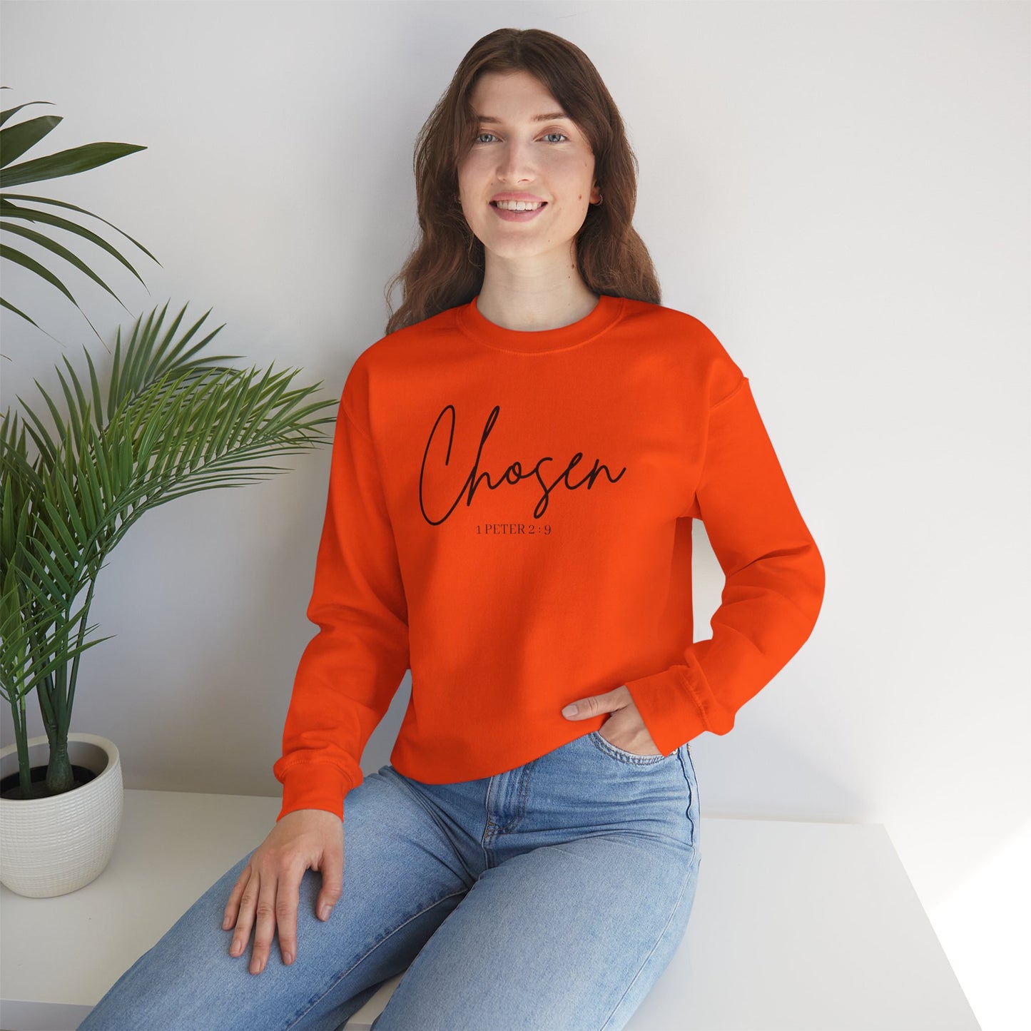Chosen 1 Peter 2 : 9 Crewneck Sweatshirt