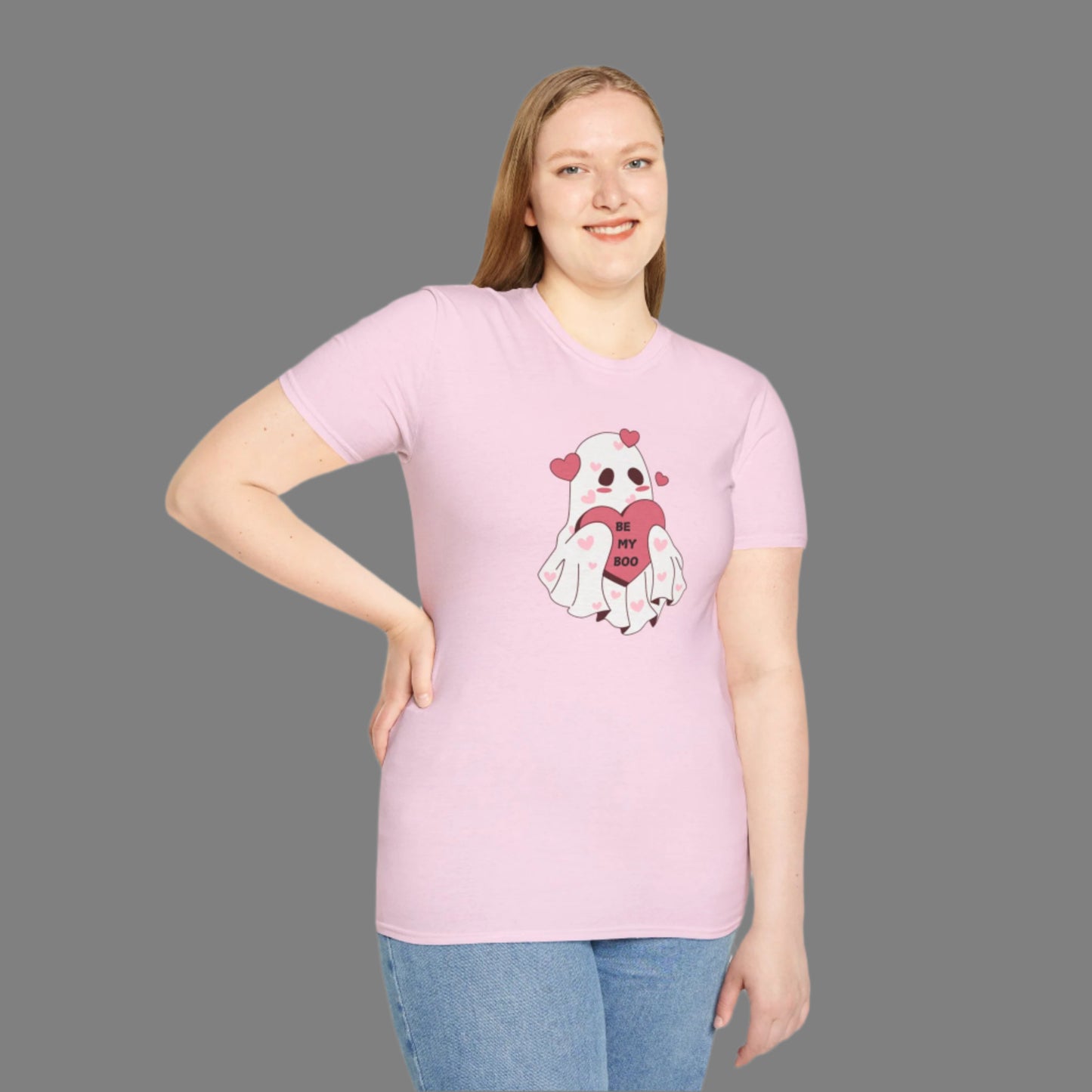 'Be My Boo' Cute Ghost Design Valentine's Day T-Shirt