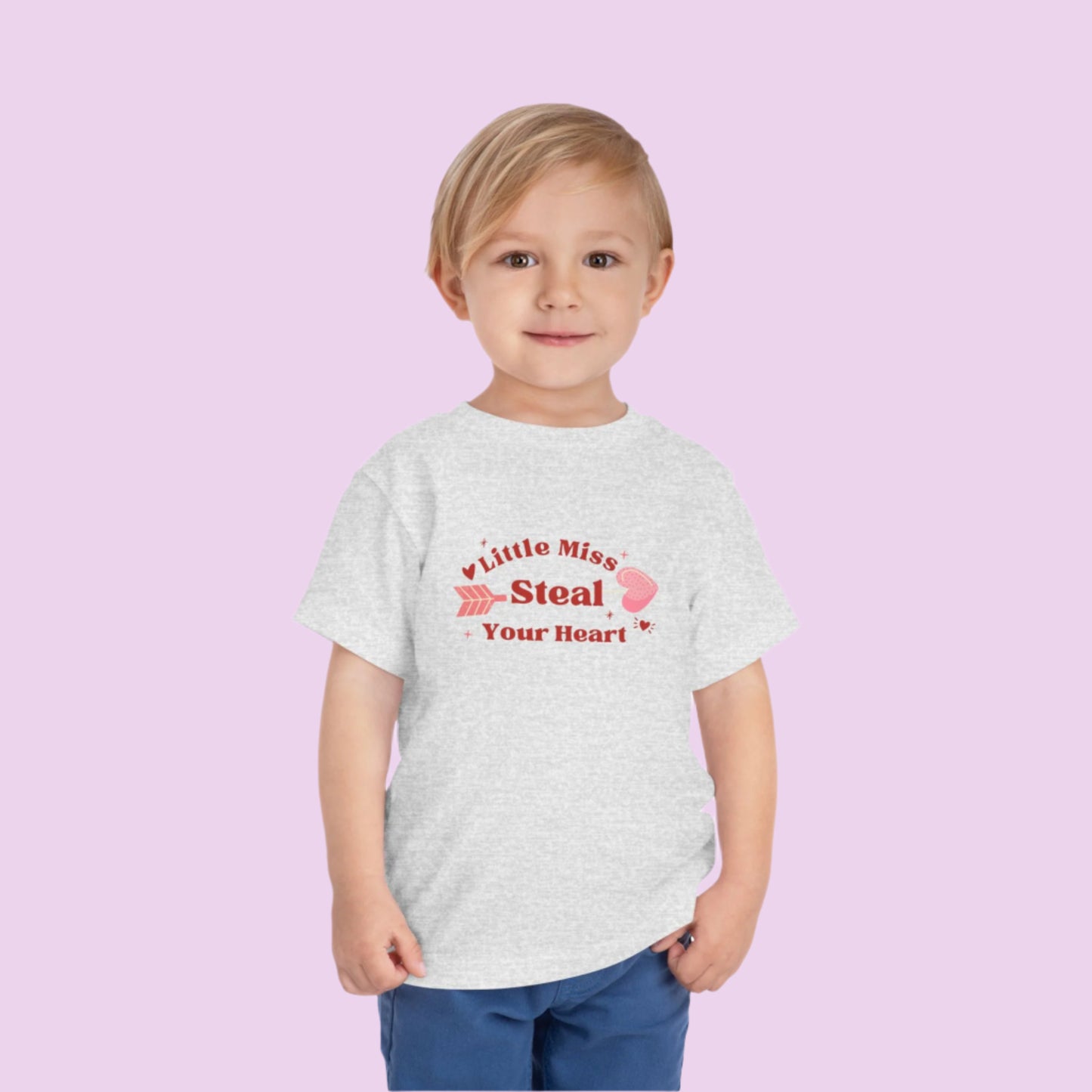 Little Miss Steal Your Heart Toddler Tee - Cute Valentine's Day Gift