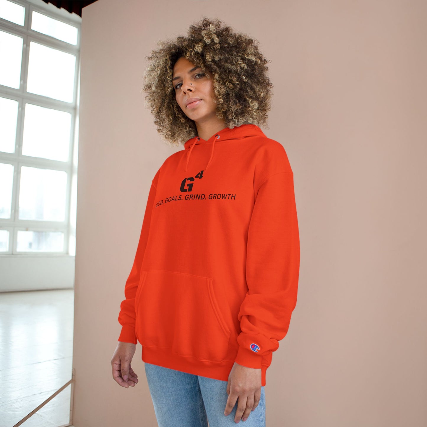 G4 Champion Hoodie – God, Goals, Grind, Growth
