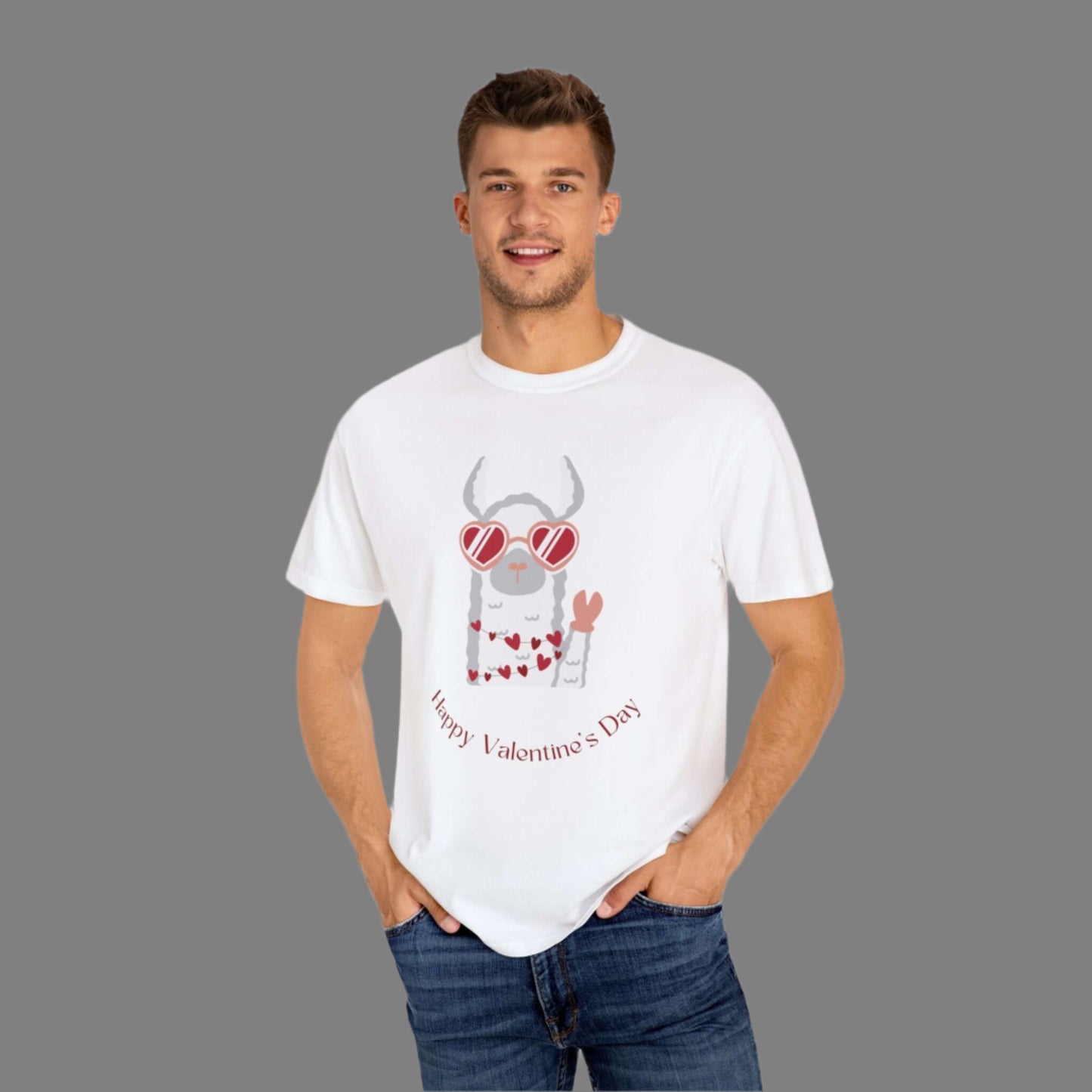 Llama Valentines T-shirt
