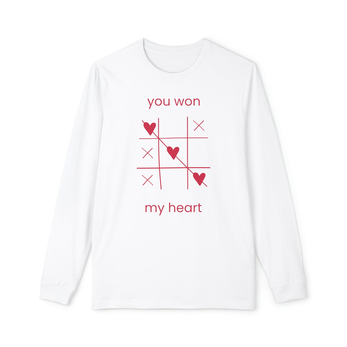 Tic Tac Toe You Won My Heart Women's Long Sleeve Pajama Set