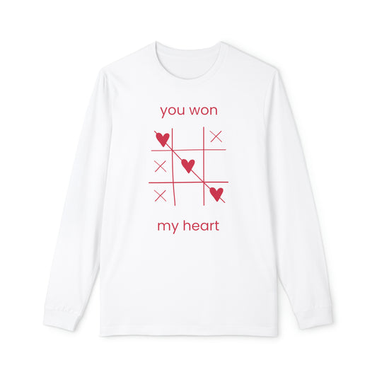 Tic Tac Toe  You Won My Heart Women's Long Sleeve Pajama Set