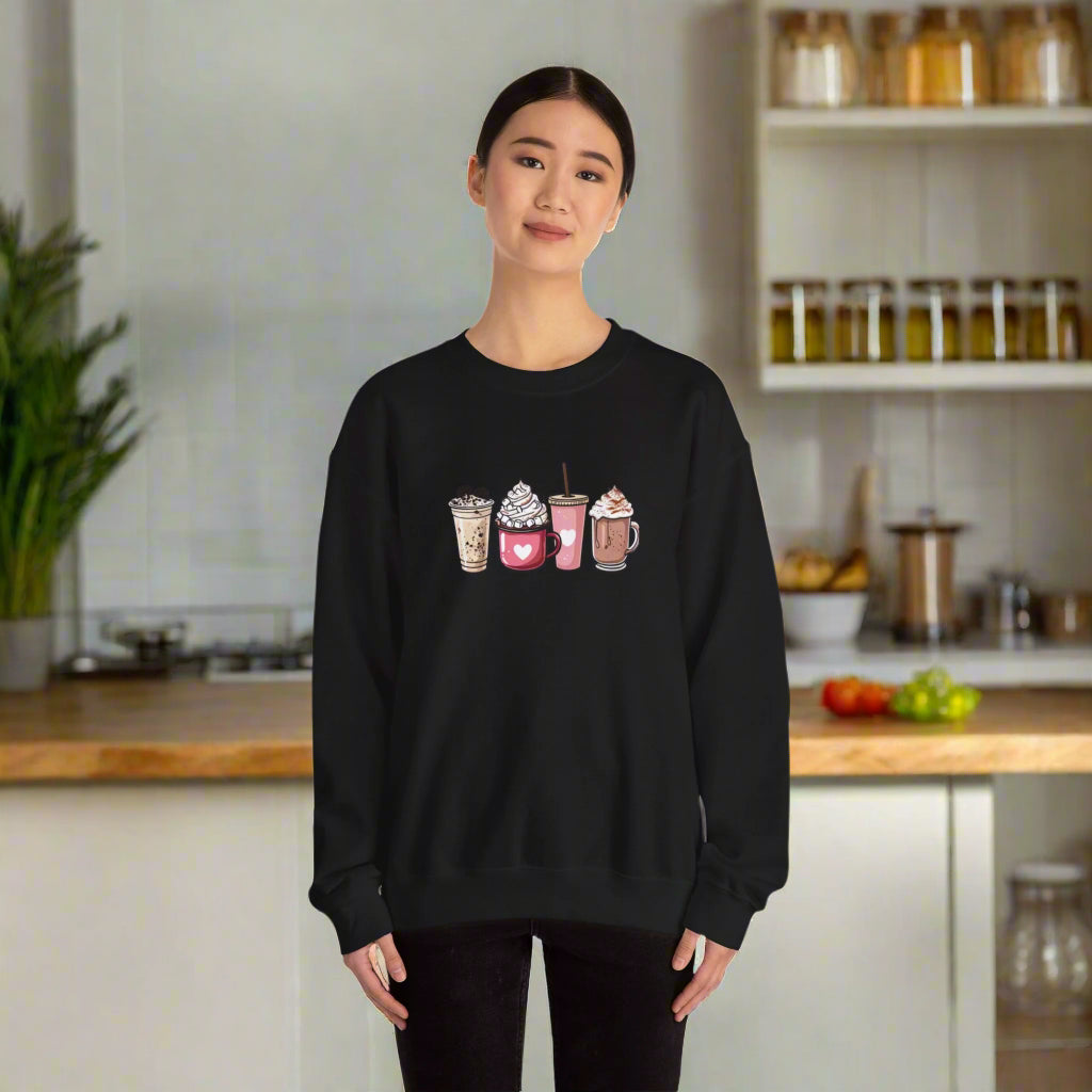 Coffee & Love Crewneck Sweatshirt – Valentine’s Edition