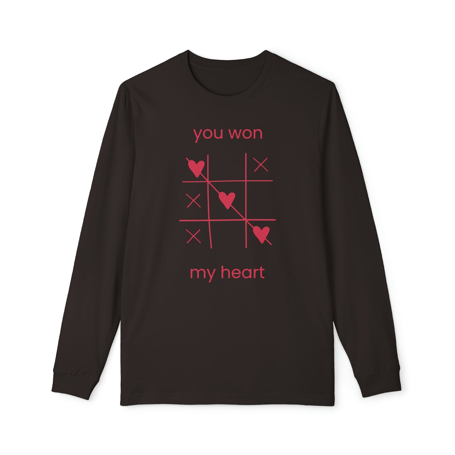 Tic Tac Toe You Won My Heart Women's Long Sleeve Pajama Set