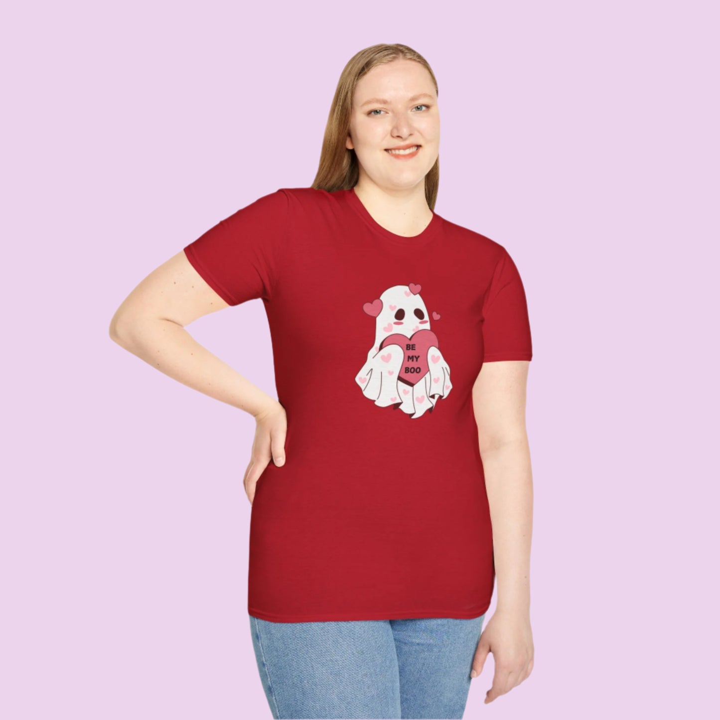 'Be My Boo' Cute Ghost Design Valentine's Day T-Shirt