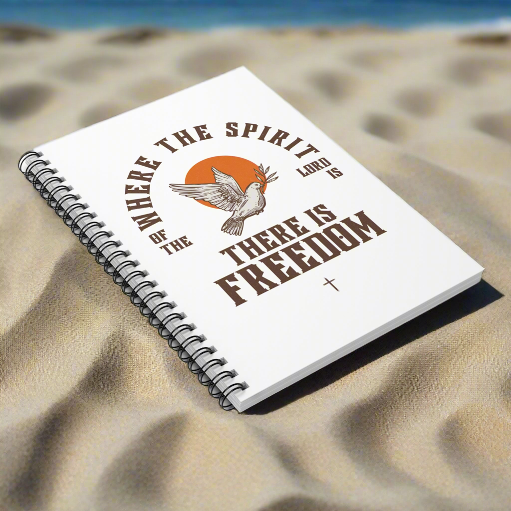 Freedom Spirit Spiral Notebook - Inspirational Ruled Journal for Faith & Creativity