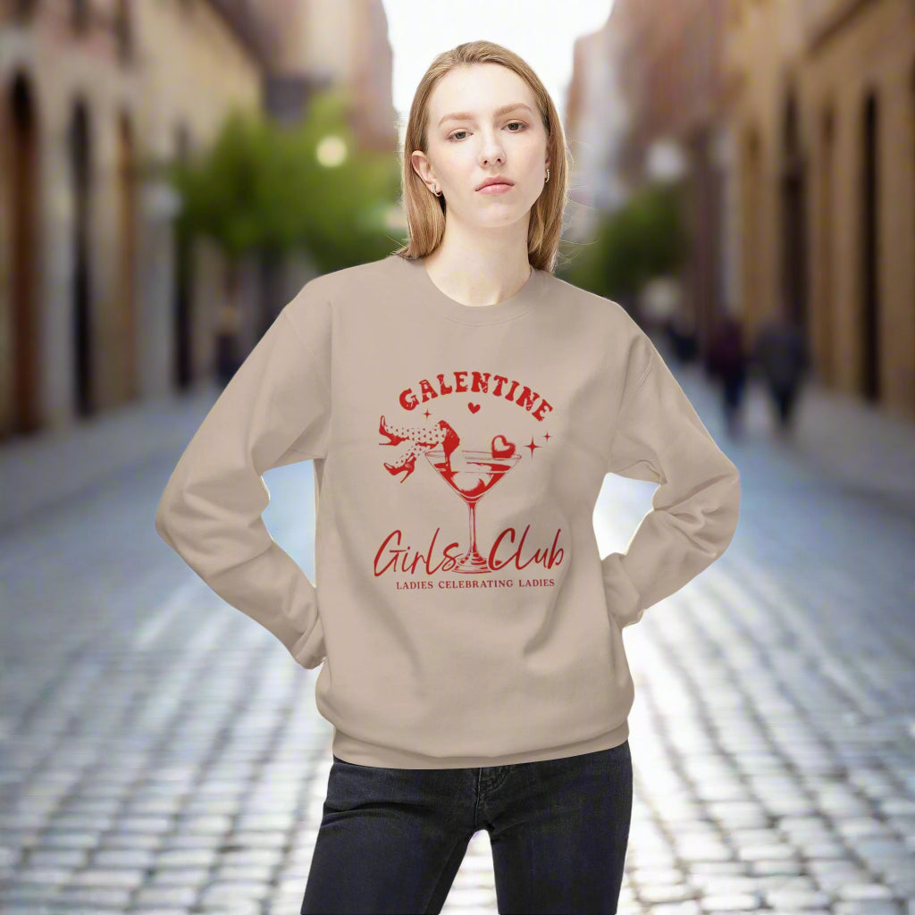 Galentine's Club Crewneck Sweatshirt - Ladies Celebrating Ladies
