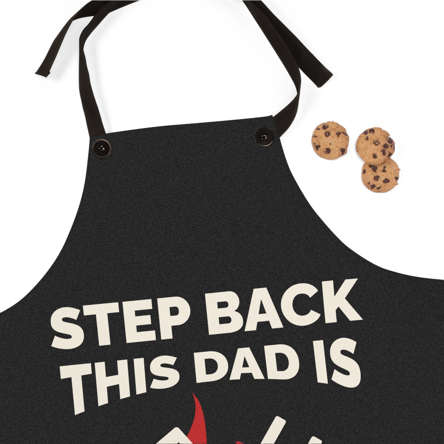Step Back This DAD isS GRILLING Apron