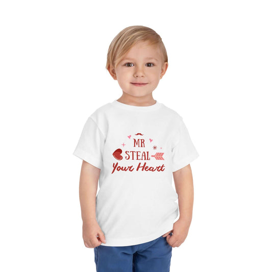 Cute Toddler Tee - "Mr. Steal Your Heart" Valentine's Shirt