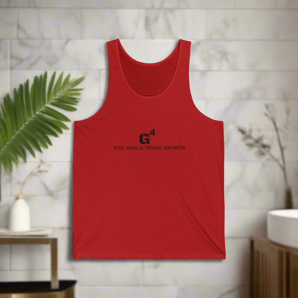 Men's Tank Top - G 4 God Goals Grind Growth