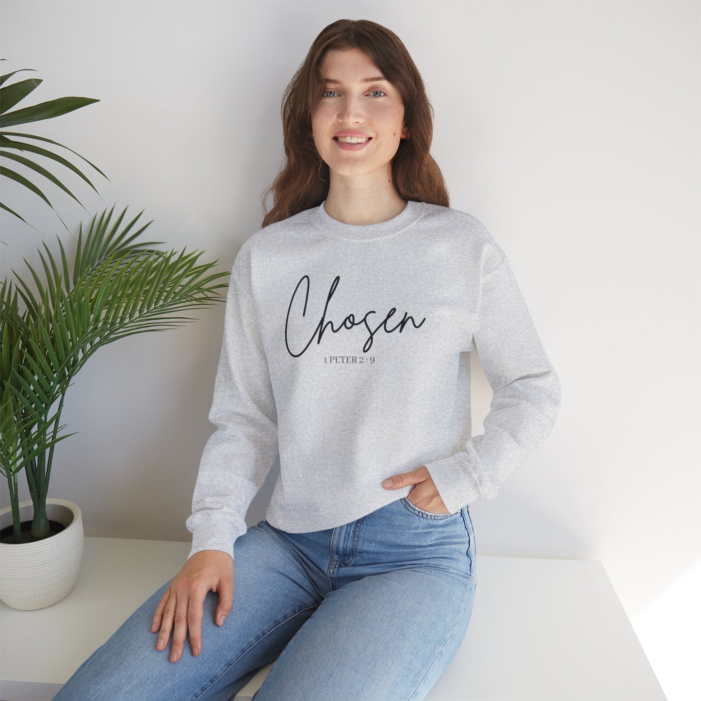 Chosen 1 Peter 2 : 9 Crewneck Sweatshirt