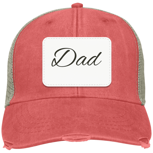 Dad Distressed Ball Cap – Vintage Washed Baseball Hat for Fathers