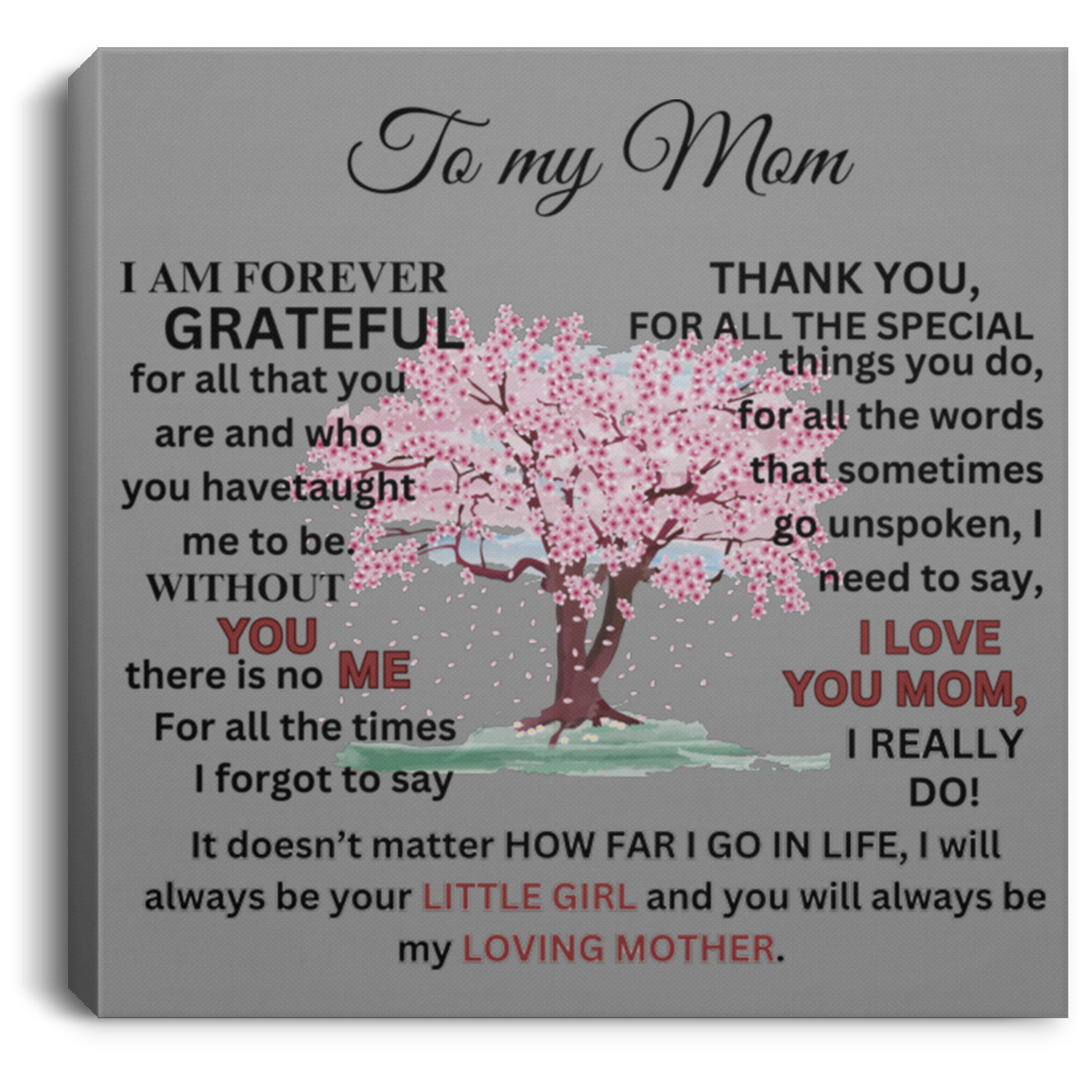 Forever Grateful Wall canvas