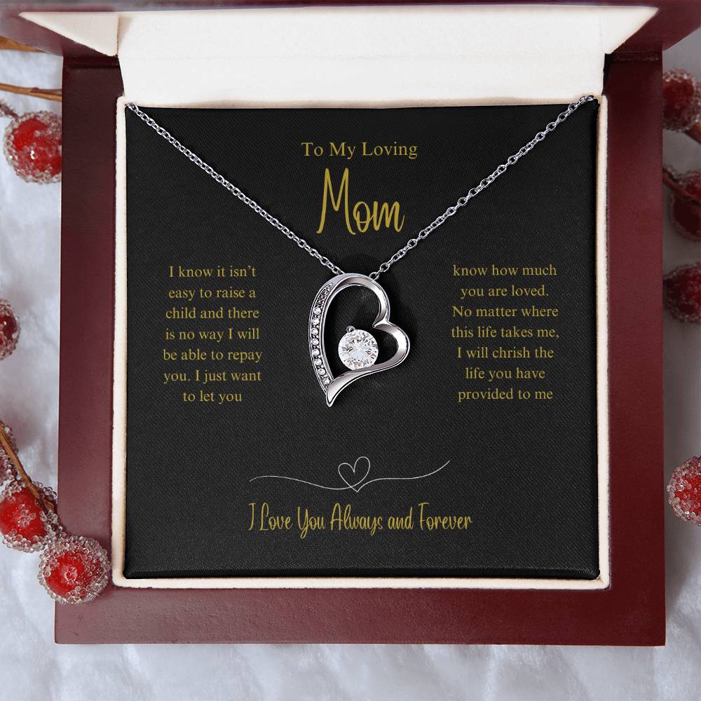 It's not Easy Mom- Forever Love Necklace