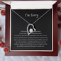 Forgive Me Forever Heart Necklace