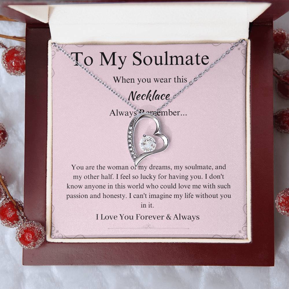 To My Soulmate Promise Necklace