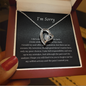 Forgive Me Forever Heart Necklace