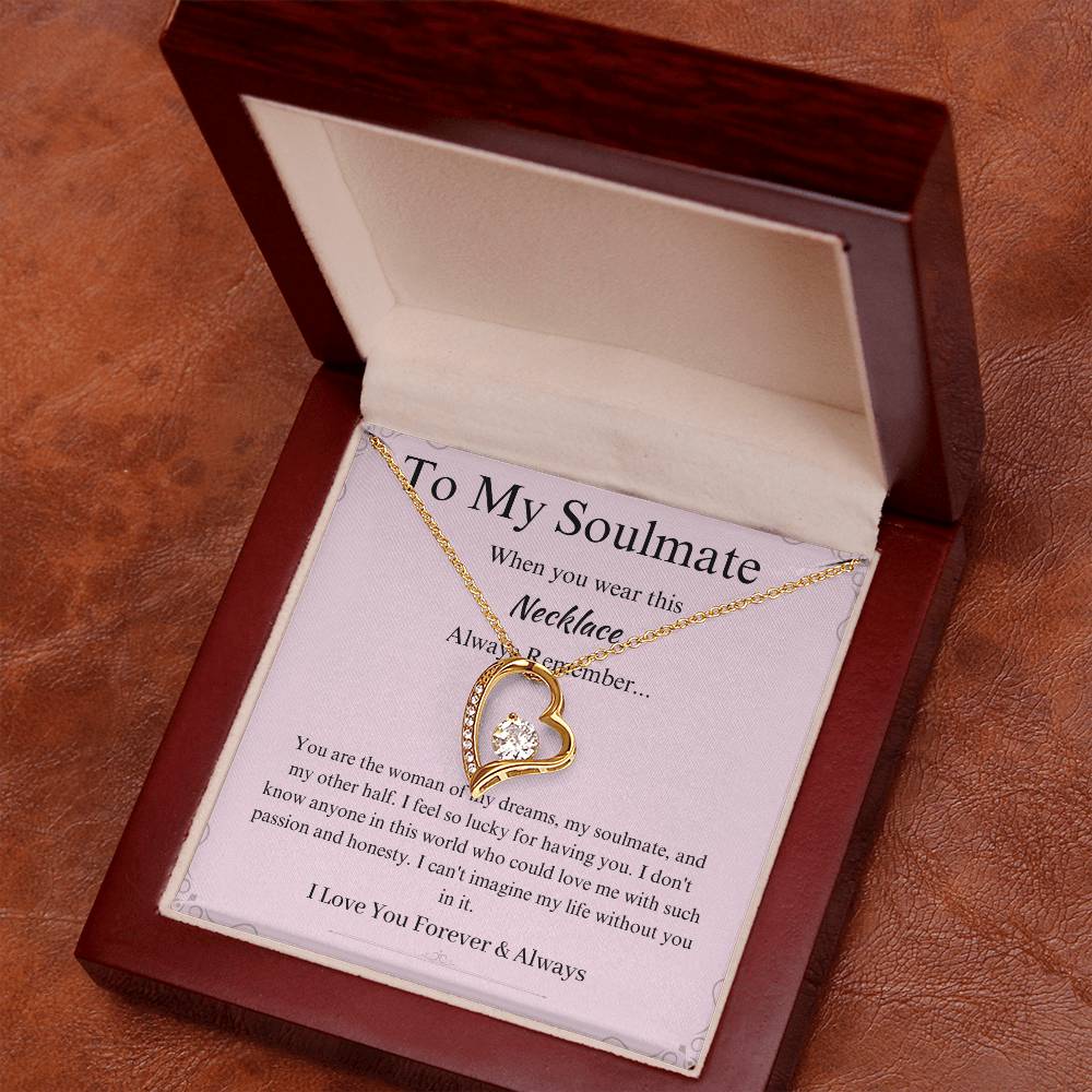 To My Soulmate Promise Necklace