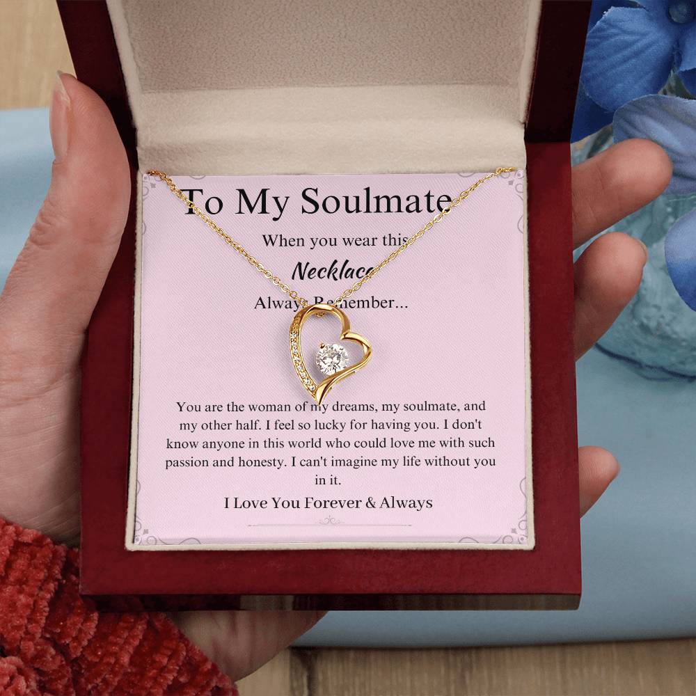 To My Soulmate Promise Necklace