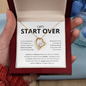 Let's Start Over Heart Necklace