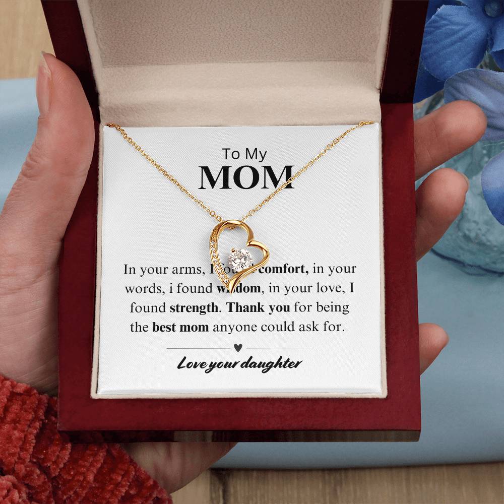 To My Mom - Comfort, Wisdom, Strength Necklace