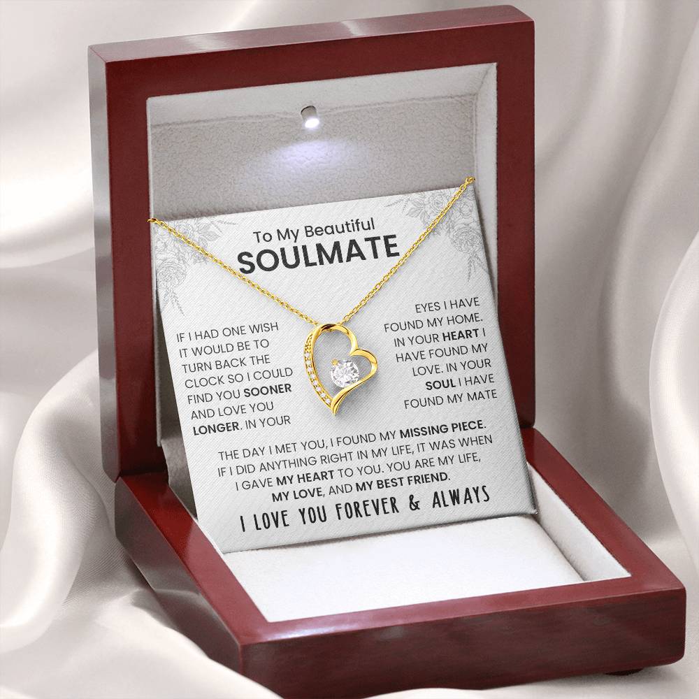To My Soulmate - Forever & Always Necklace