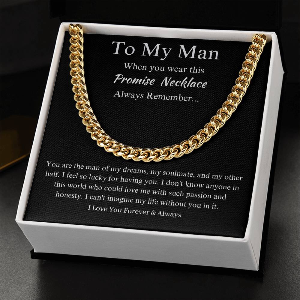 To My Man - Forever & Always Promise Necklace