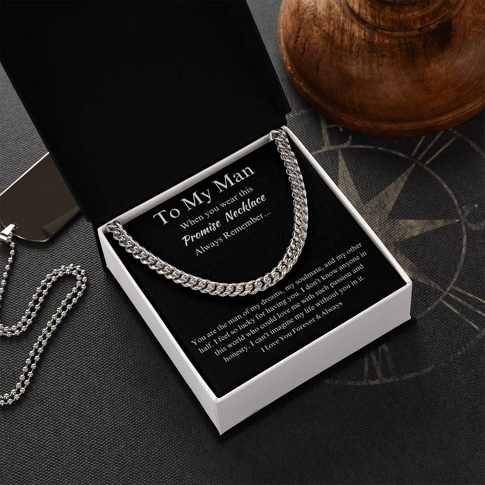 To My Man - Forever & Always Promise Necklace