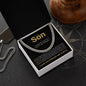 To My Son Necklace - A Gift of Love and Pride
