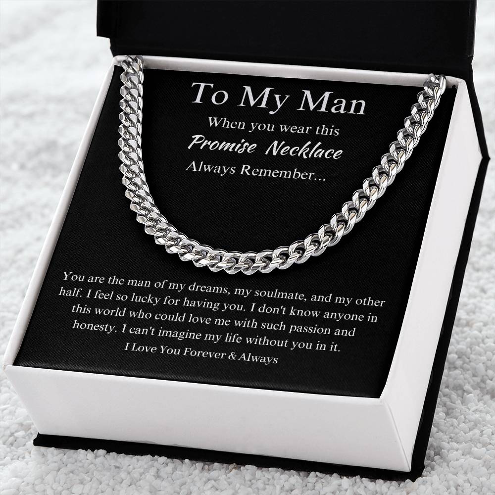 To My Man - Forever & Always Promise Necklace