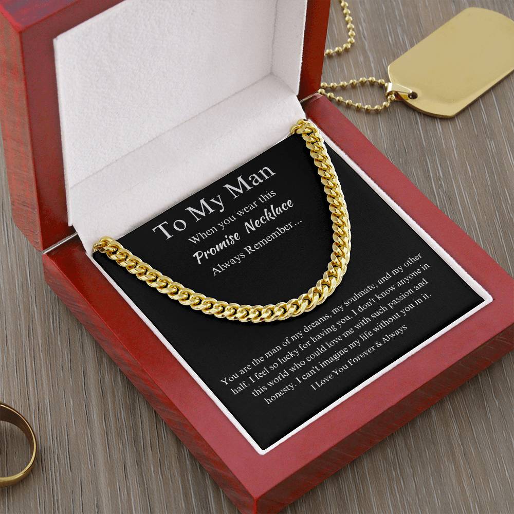 To My Man - Forever & Always Promise Necklace
