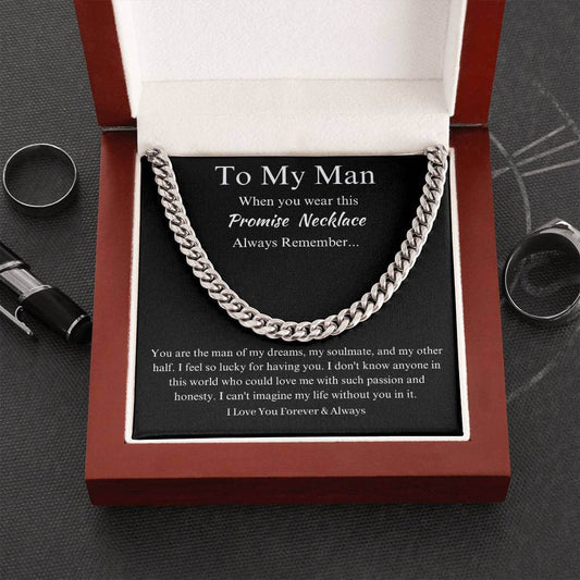 To My Man - Forever & Always Promise Necklace
