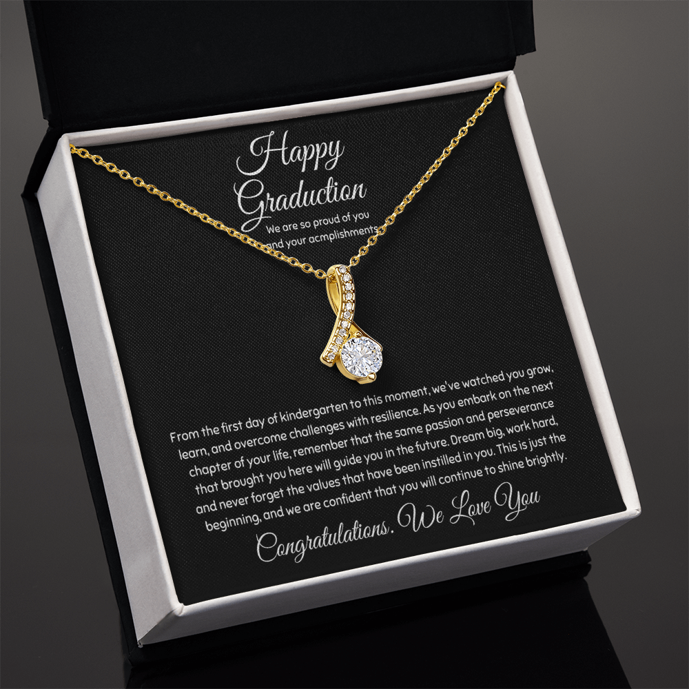 Graduation Necklace Gift for Daughter – Meaningful Jewelry with Heartfelt Message Card