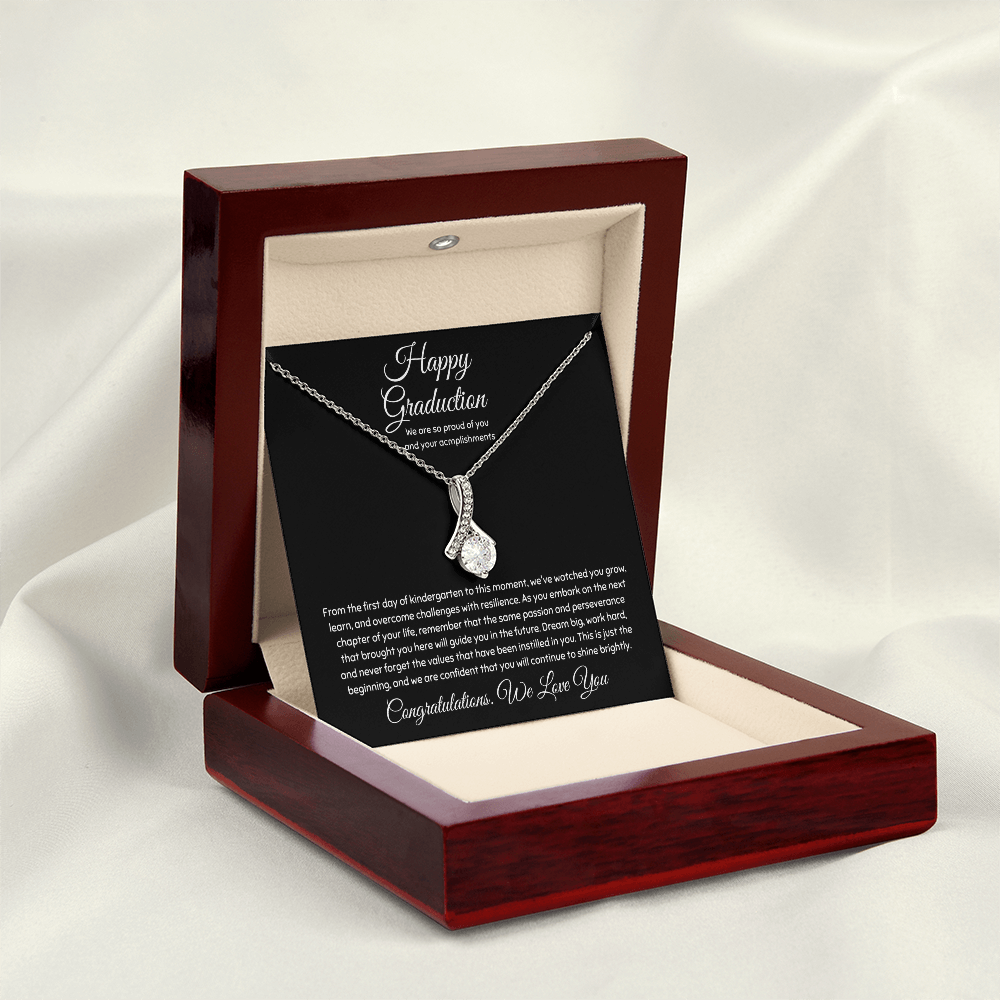 Graduation Necklace Gift for Daughter – Meaningful Jewelry with Heartfelt Message Card