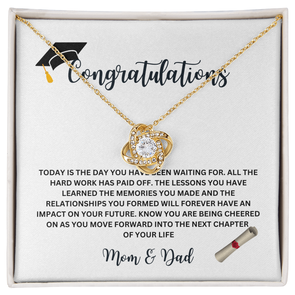 Graduation Necklace – Inspirational Gift for Her with Meaningful Message Card