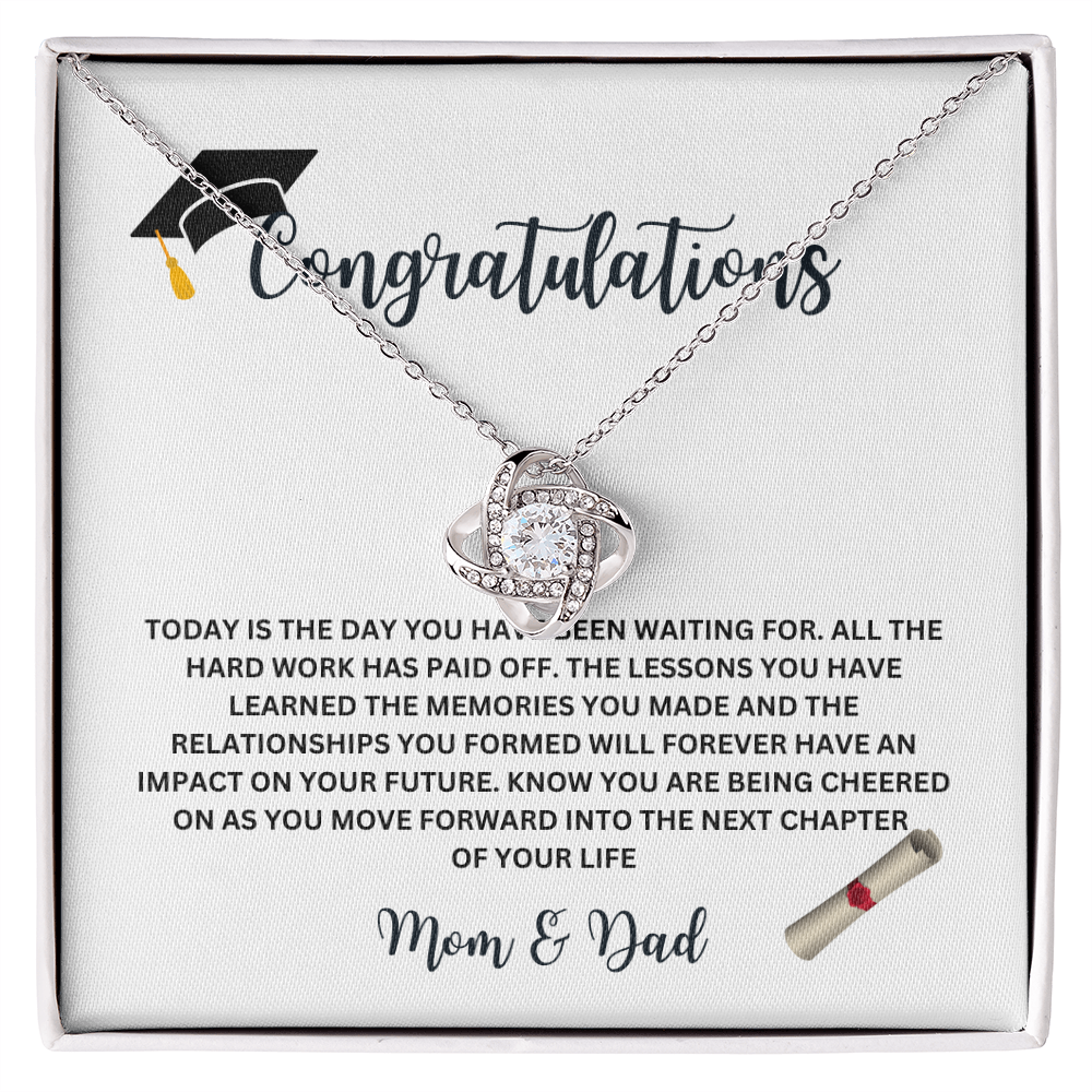 Graduation Necklace – Inspirational Gift for Her with Meaningful Message Card