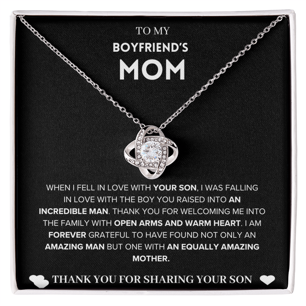 Eternal Bond - To My Boyfriend's Mom Love Knot Necklace