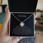 Heartfelt Apology Love Knot Necklace