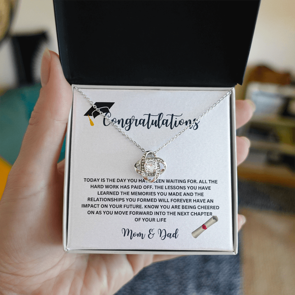Graduation Necklace – Inspirational Gift for Her with Meaningful Message Card