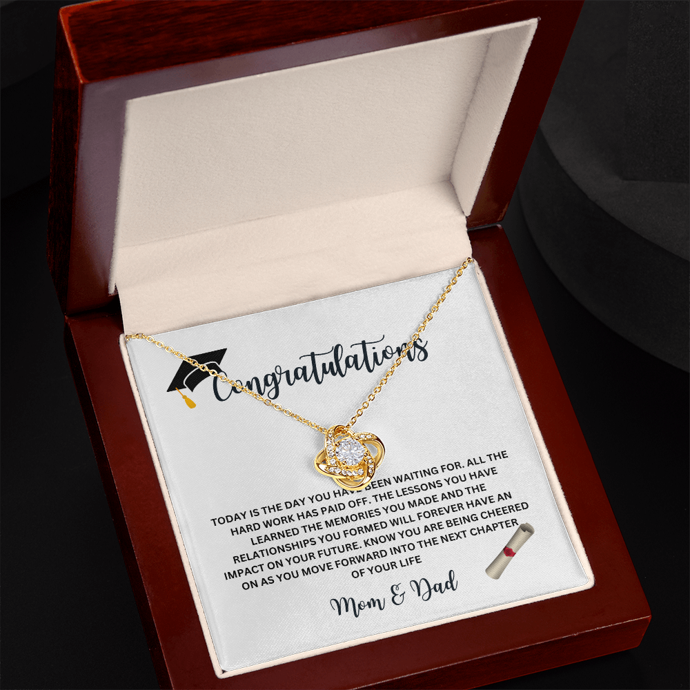Graduation Necklace – Inspirational Gift for Her with Meaningful Message Card