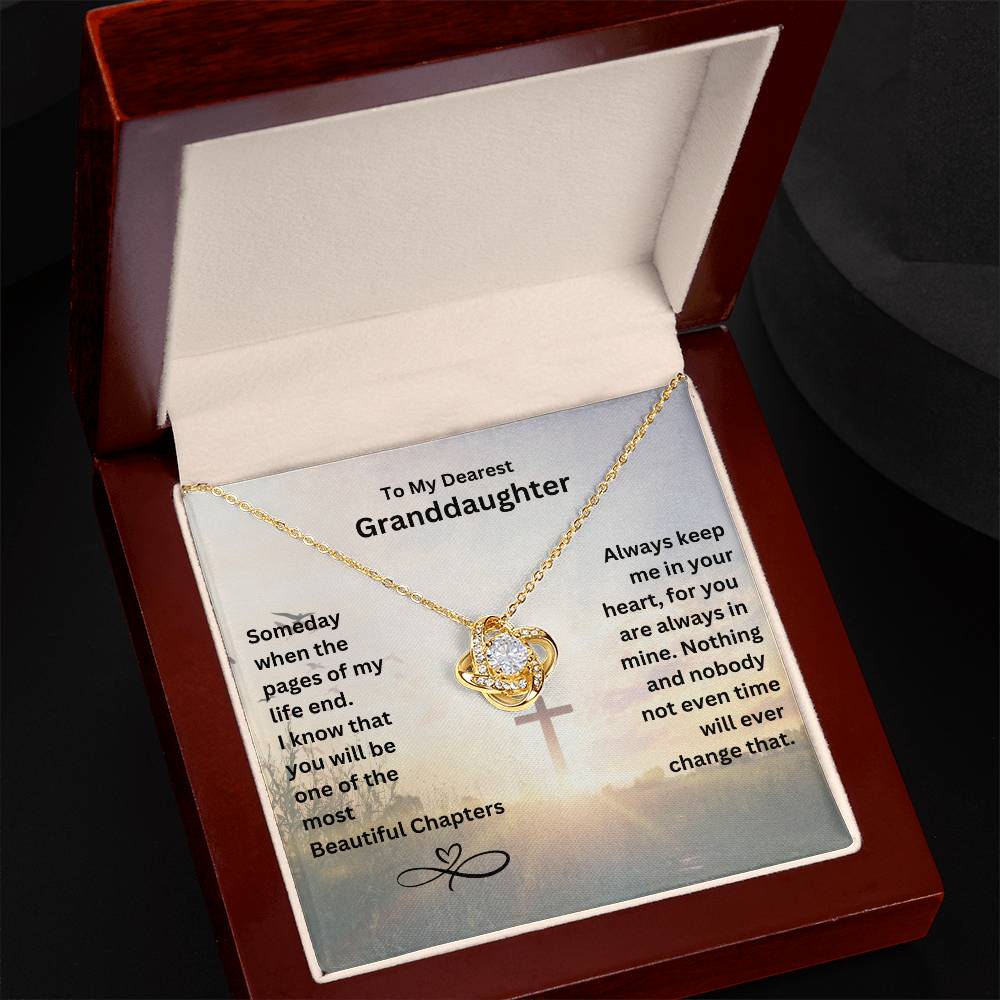My Dearest Granddaughter- You are one of the most beautiful chapters Necklace