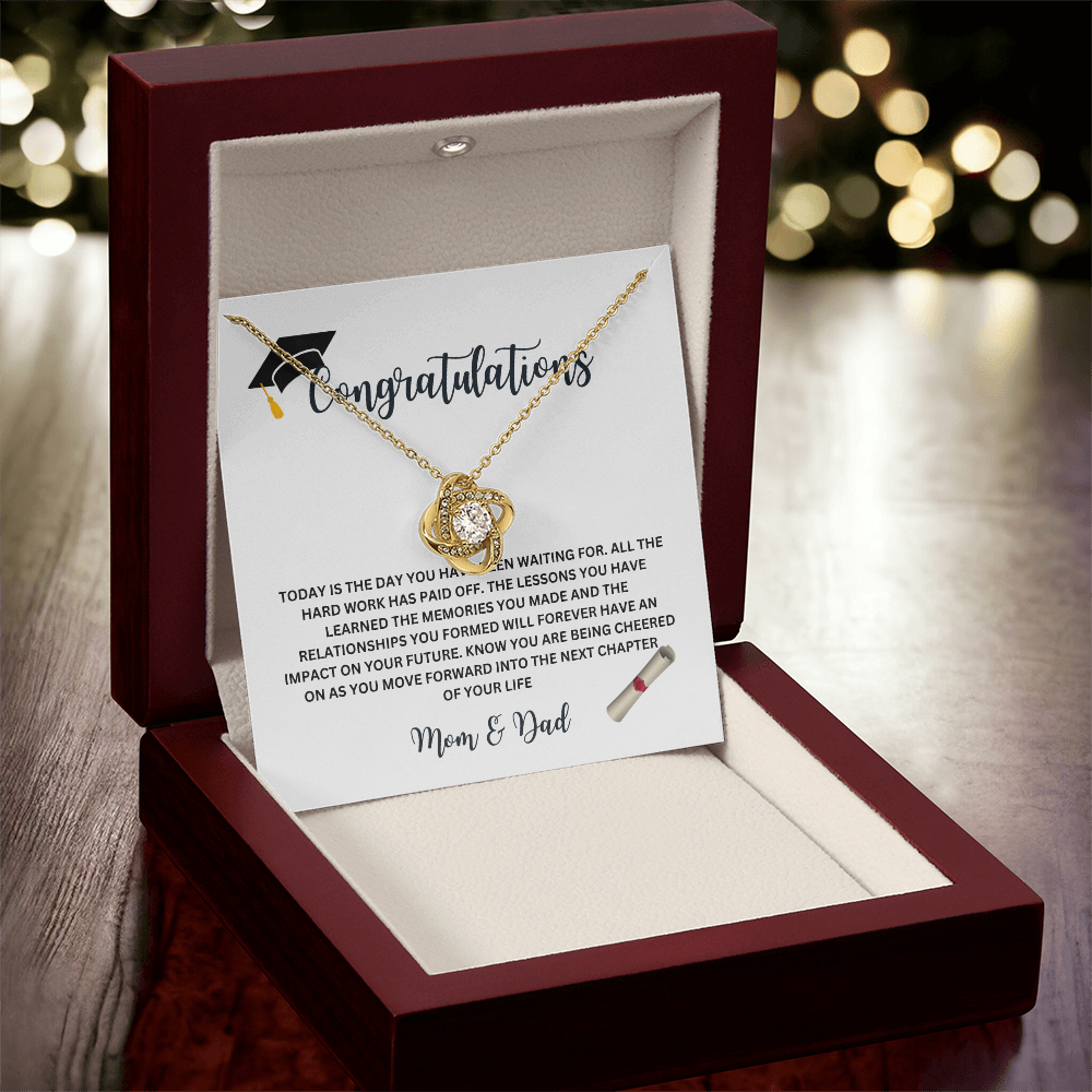 Graduation Necklace – Inspirational Gift for Her with Meaningful Message Card