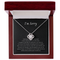 Heartfelt Apology Love Knot Necklace